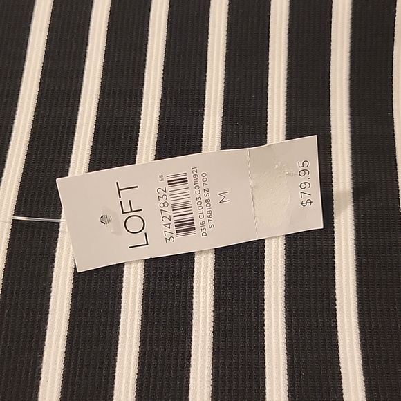 LOFT Women's Striped Knit Dress - Picture 3 of 7